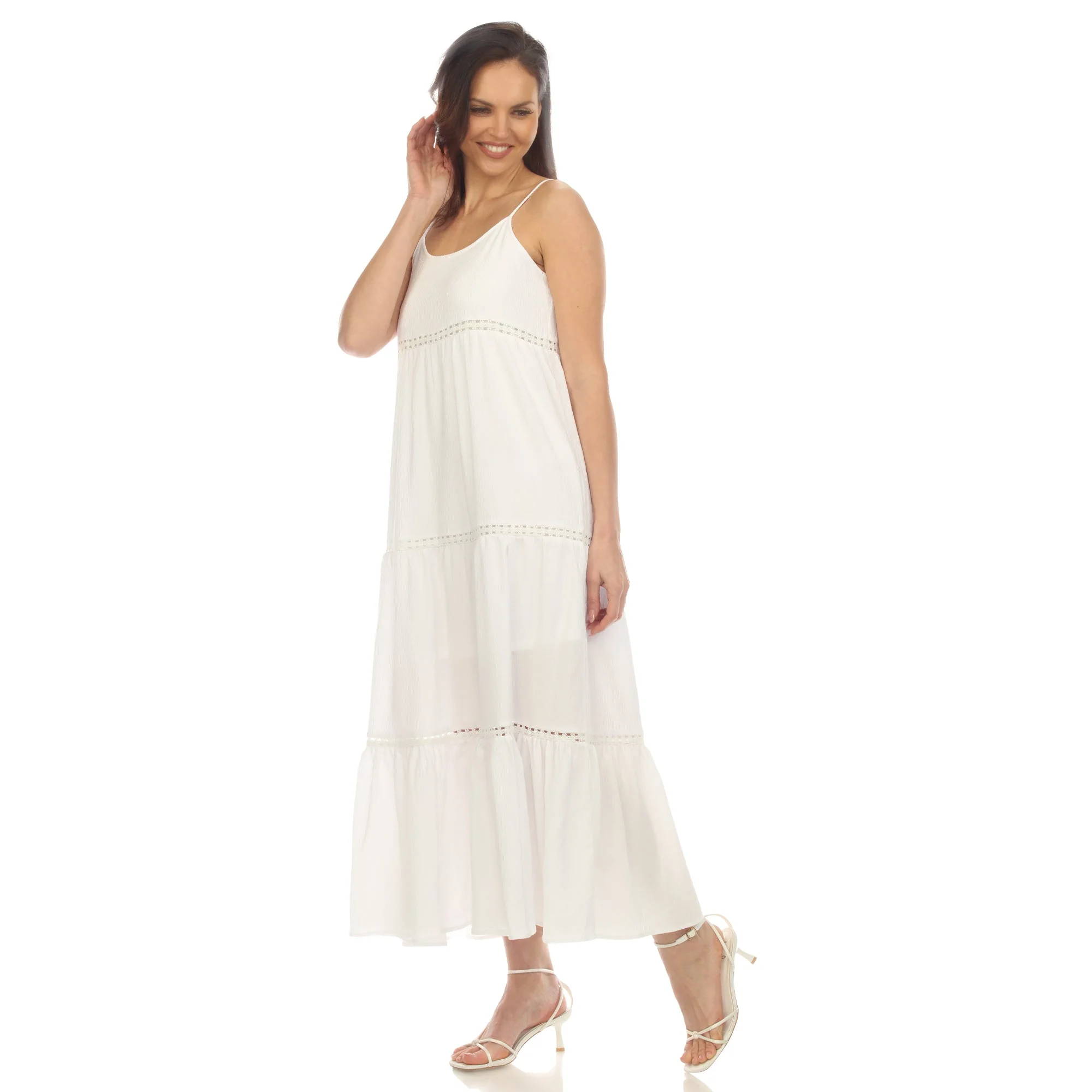 Women's Scoop Neck Tiered Maxi Dress - Image 26