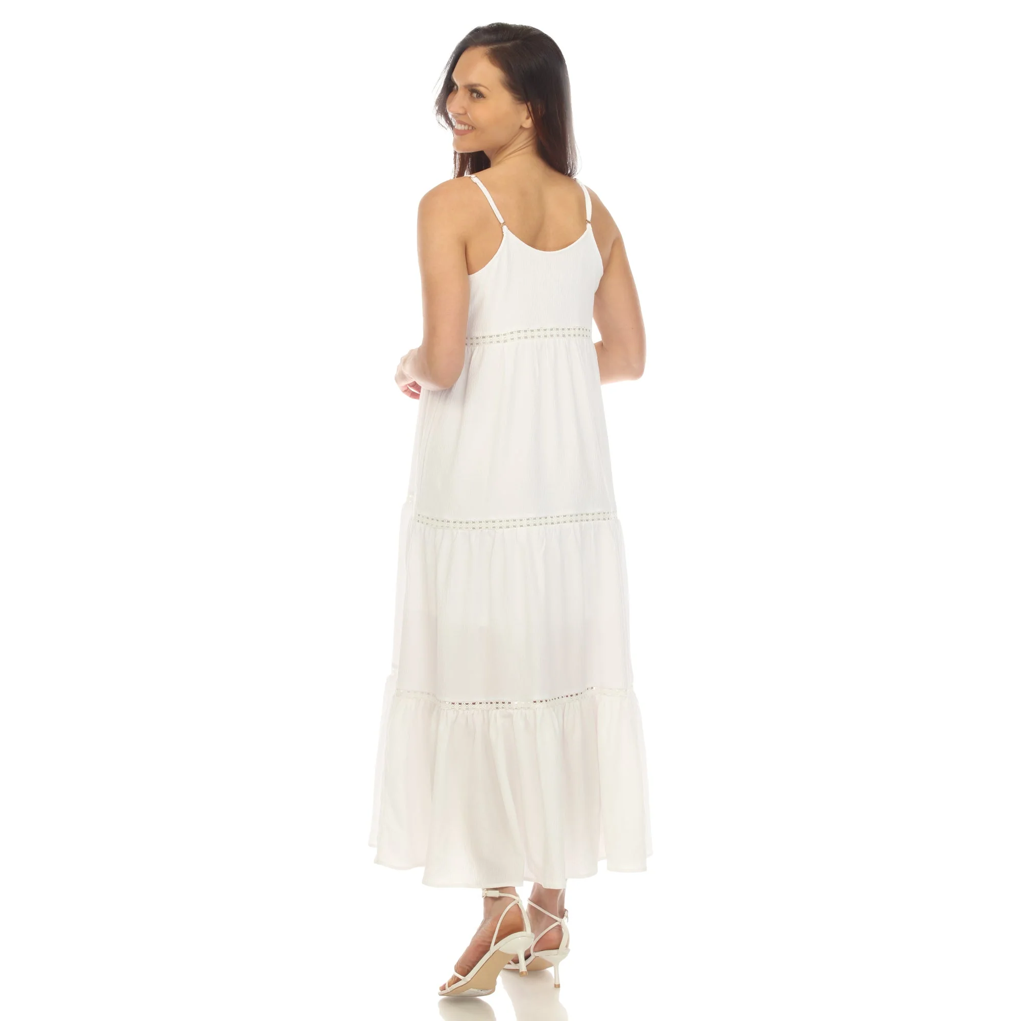 Women's Scoop Neck Tiered Maxi Dress - Image 27