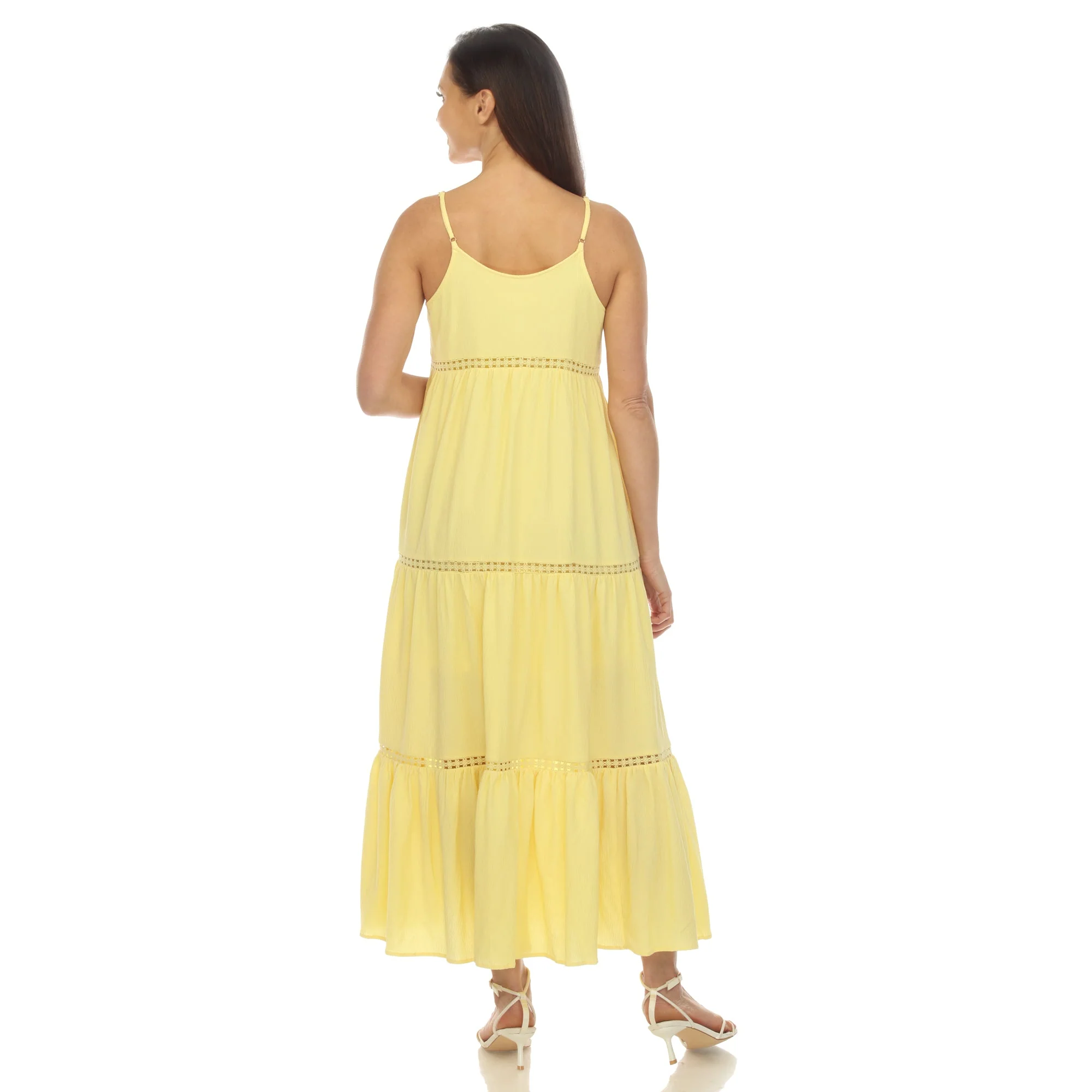 Women's Scoop Neck Tiered Maxi Dress - Image 33