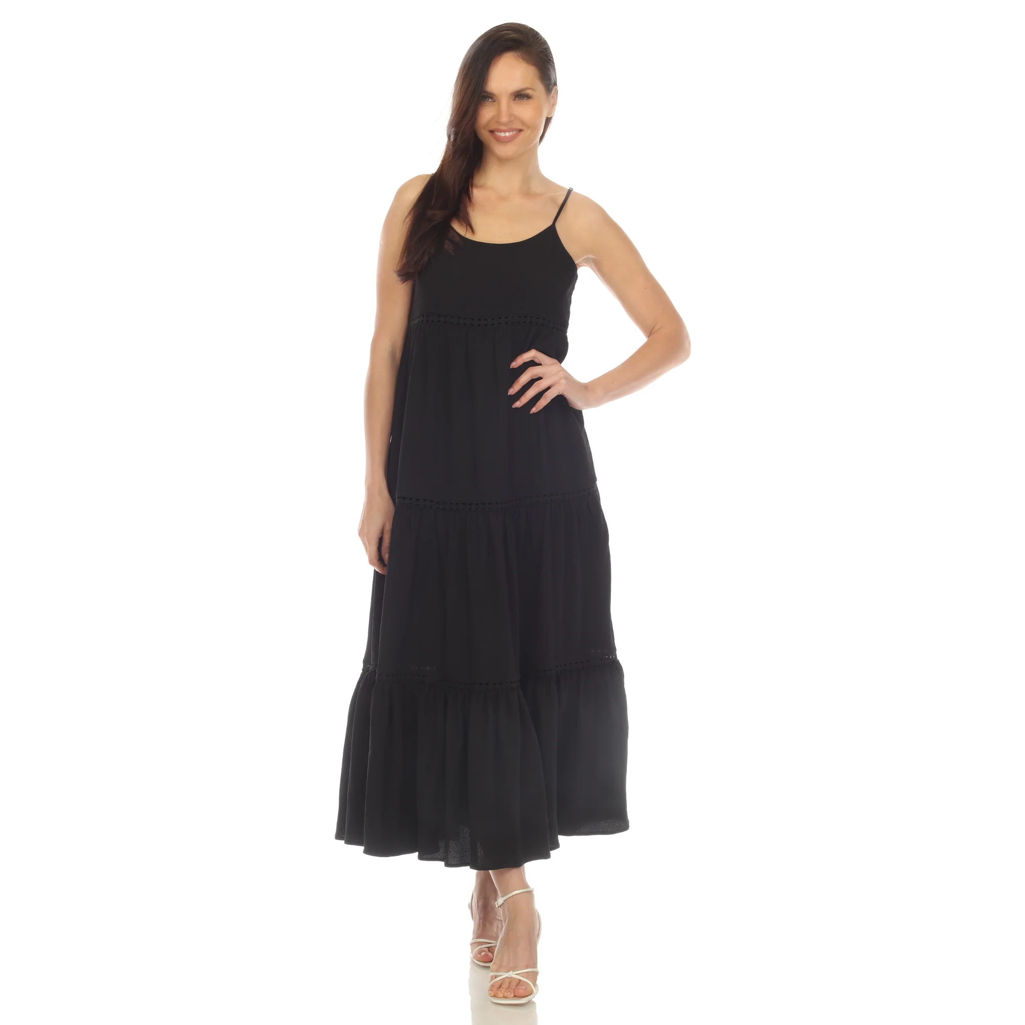 Women's Scoop Neck Tiered Maxi Dress - Plus - Image 13