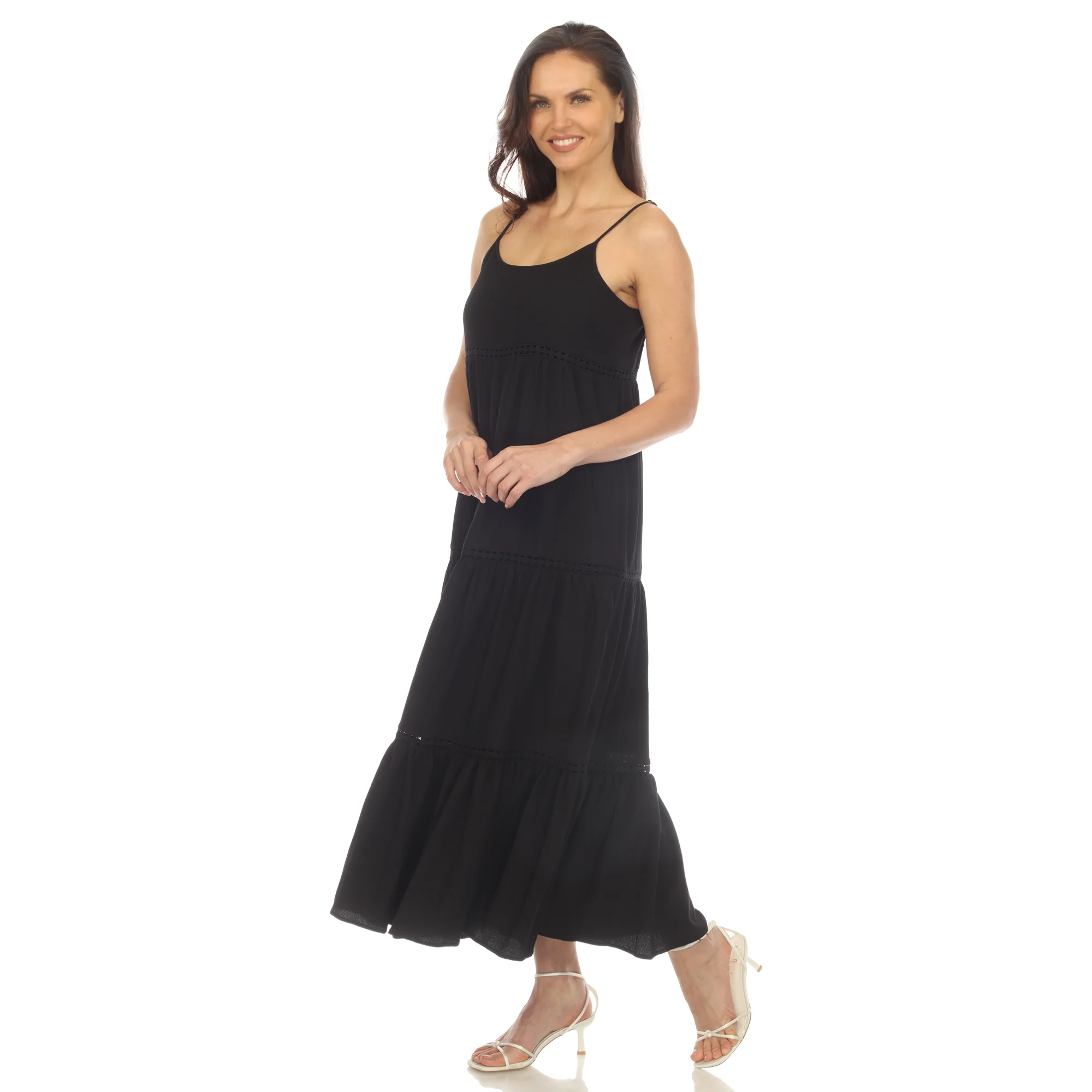 Women's Scoop Neck Tiered Maxi Dress - Plus - Image 14