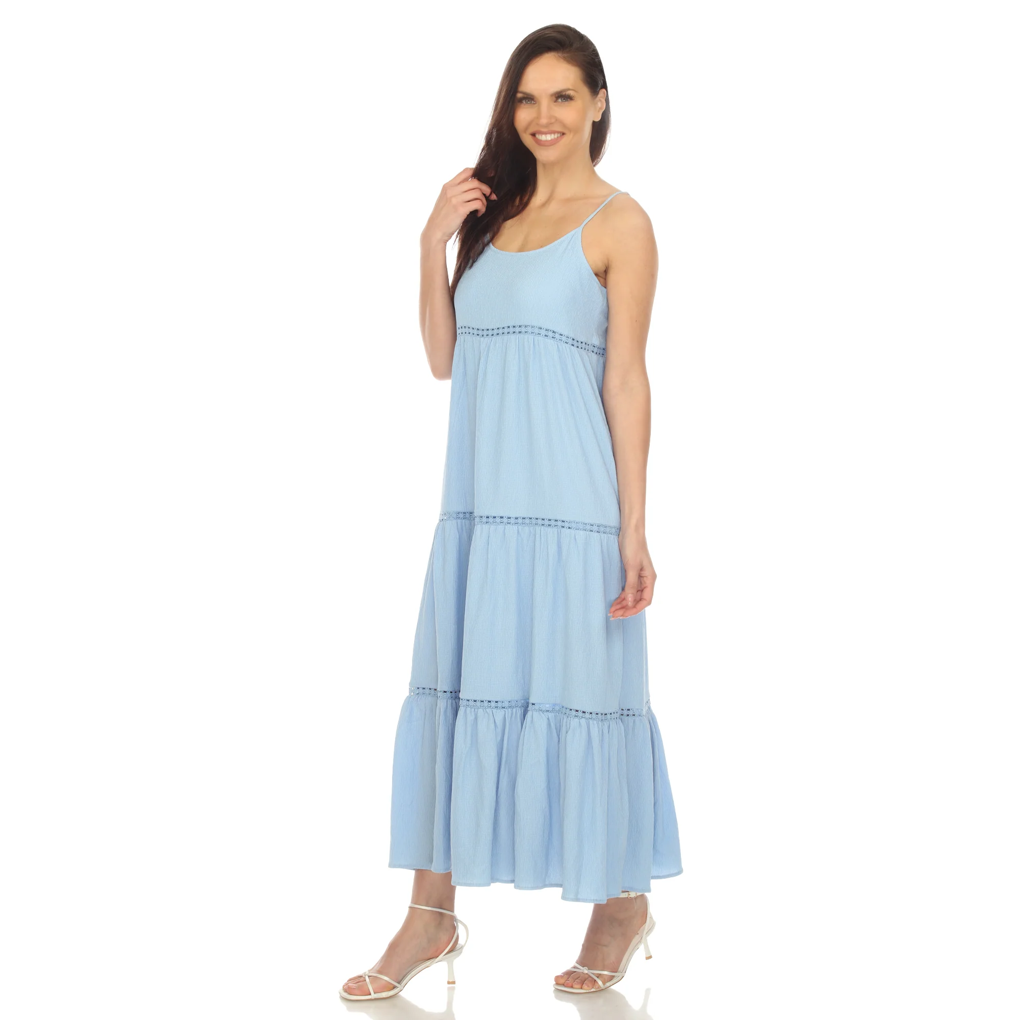 Women's Scoop Neck Tiered Maxi Dress - Plus - Image 20