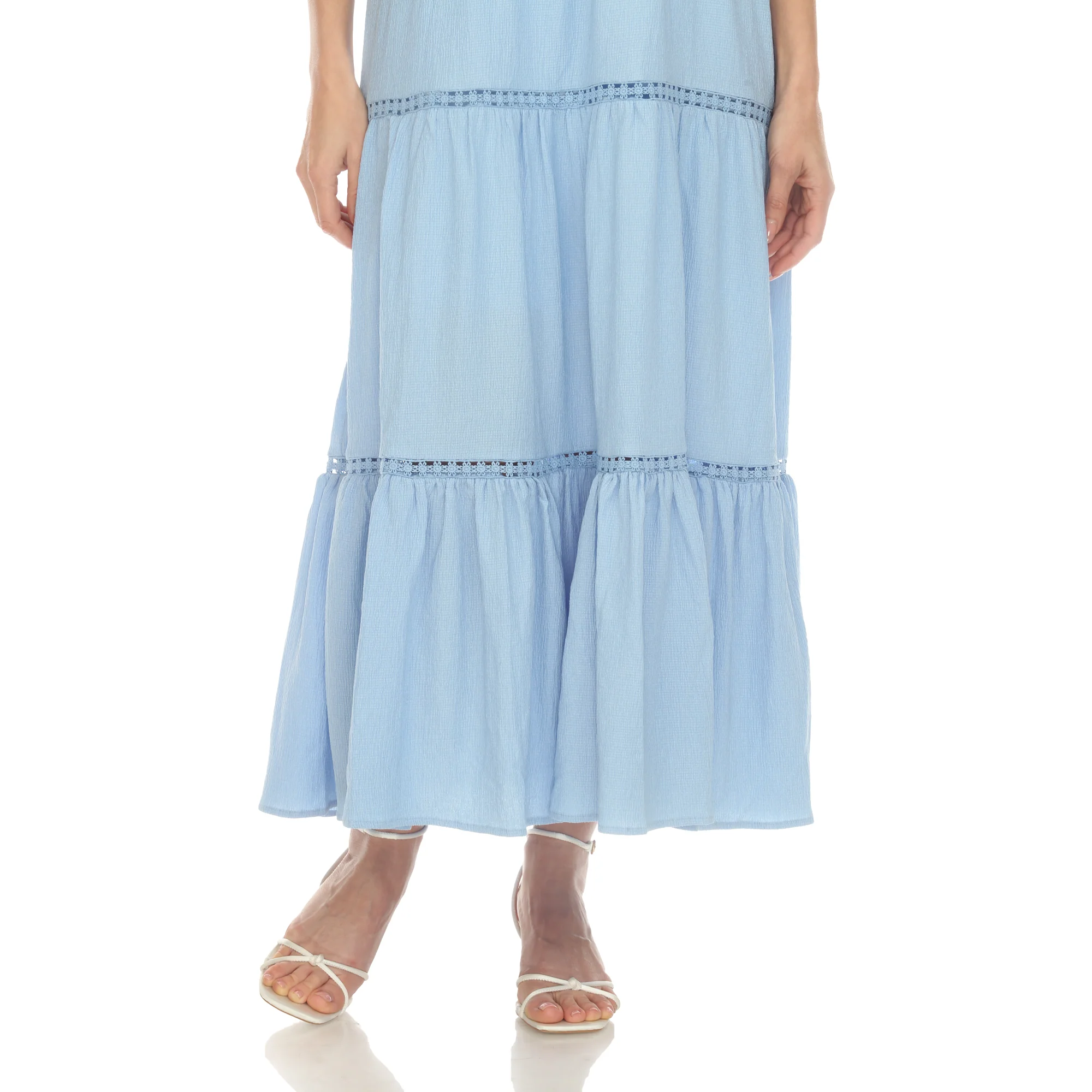 Women's Scoop Neck Tiered Maxi Dress - Plus - Image 22