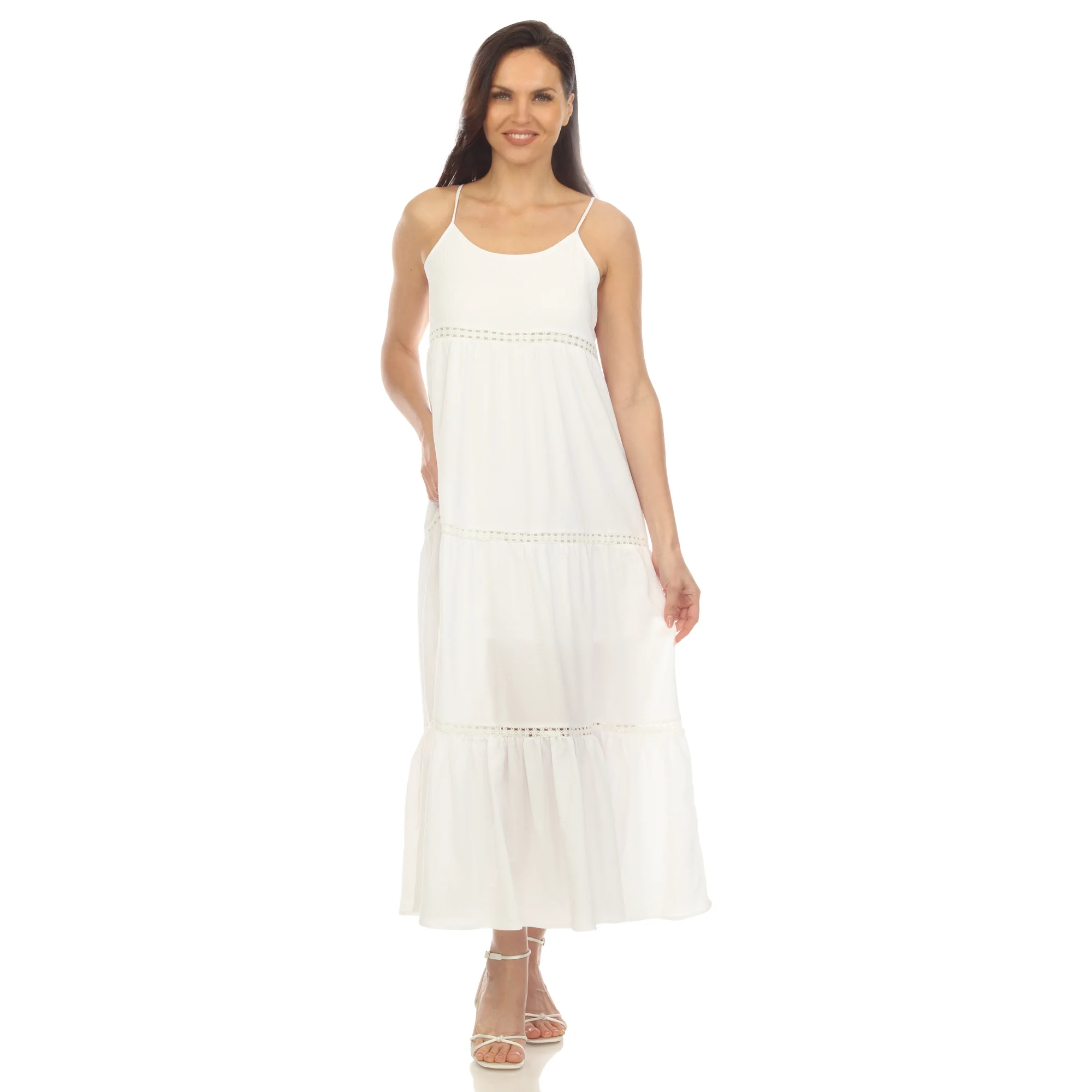 Women's Scoop Neck Tiered Maxi Dress - Plus - Image 25