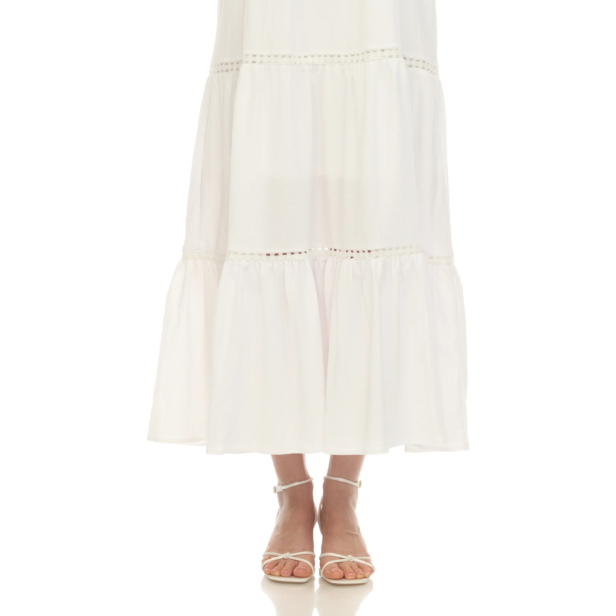 Women's Scoop Neck Tiered Maxi Dress - Plus - Image 29