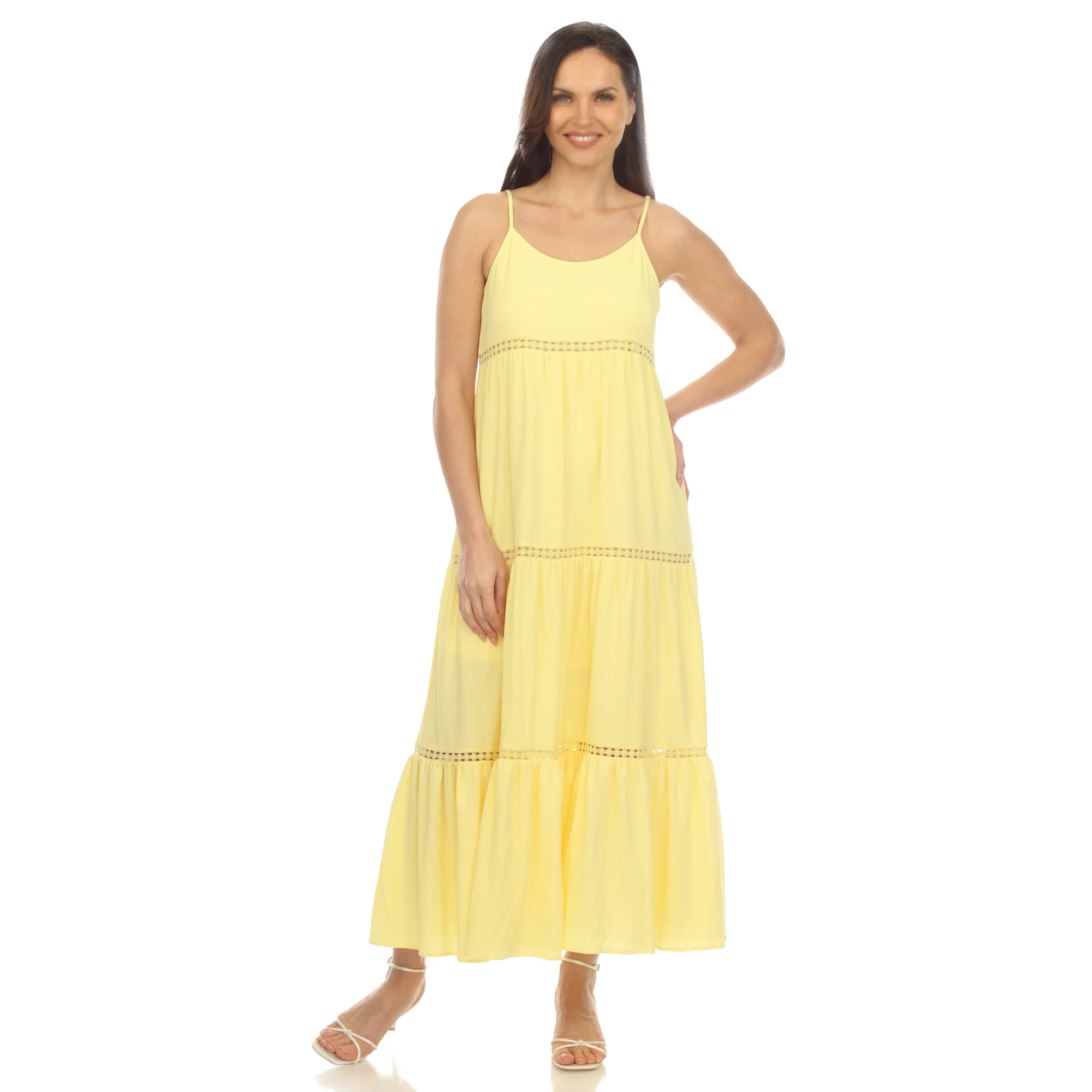 Women's Scoop Neck Tiered Maxi Dress - Plus - Image 31
