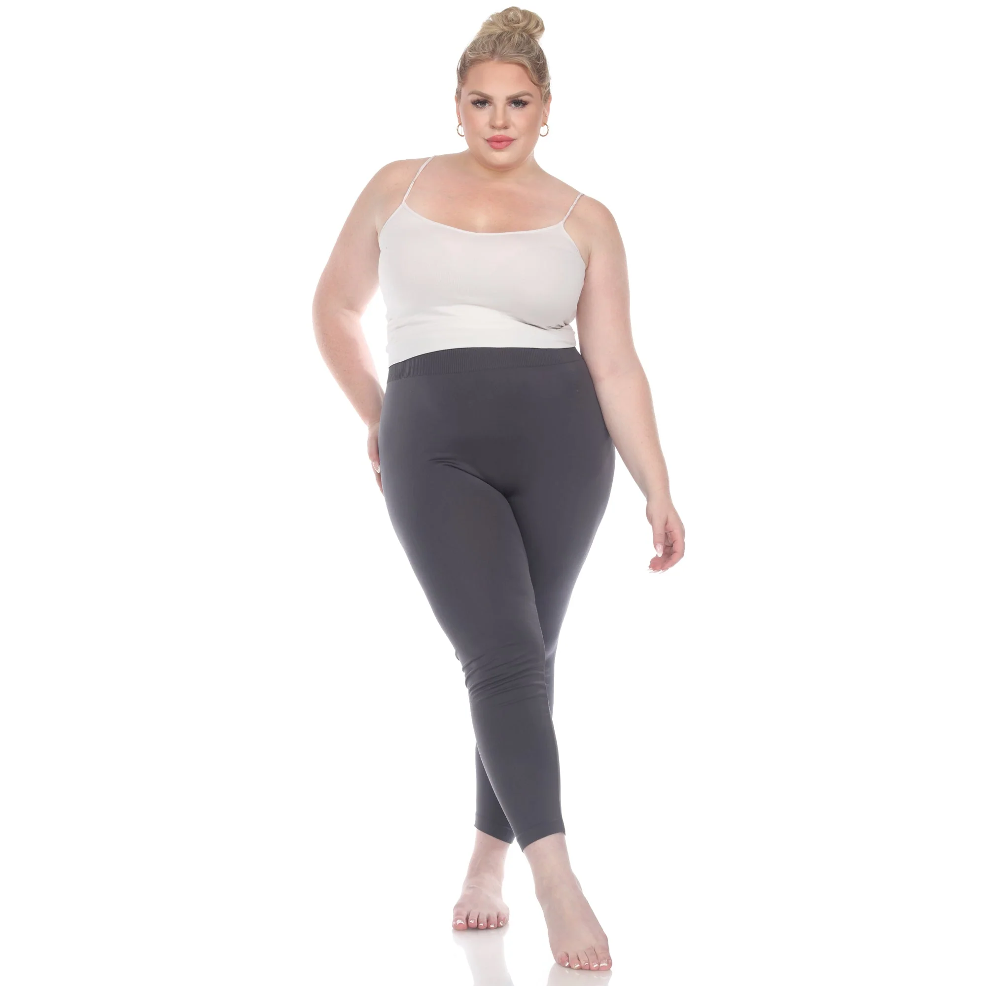 Women's Super-Stretch Solid Leggings - Plus - Image 16