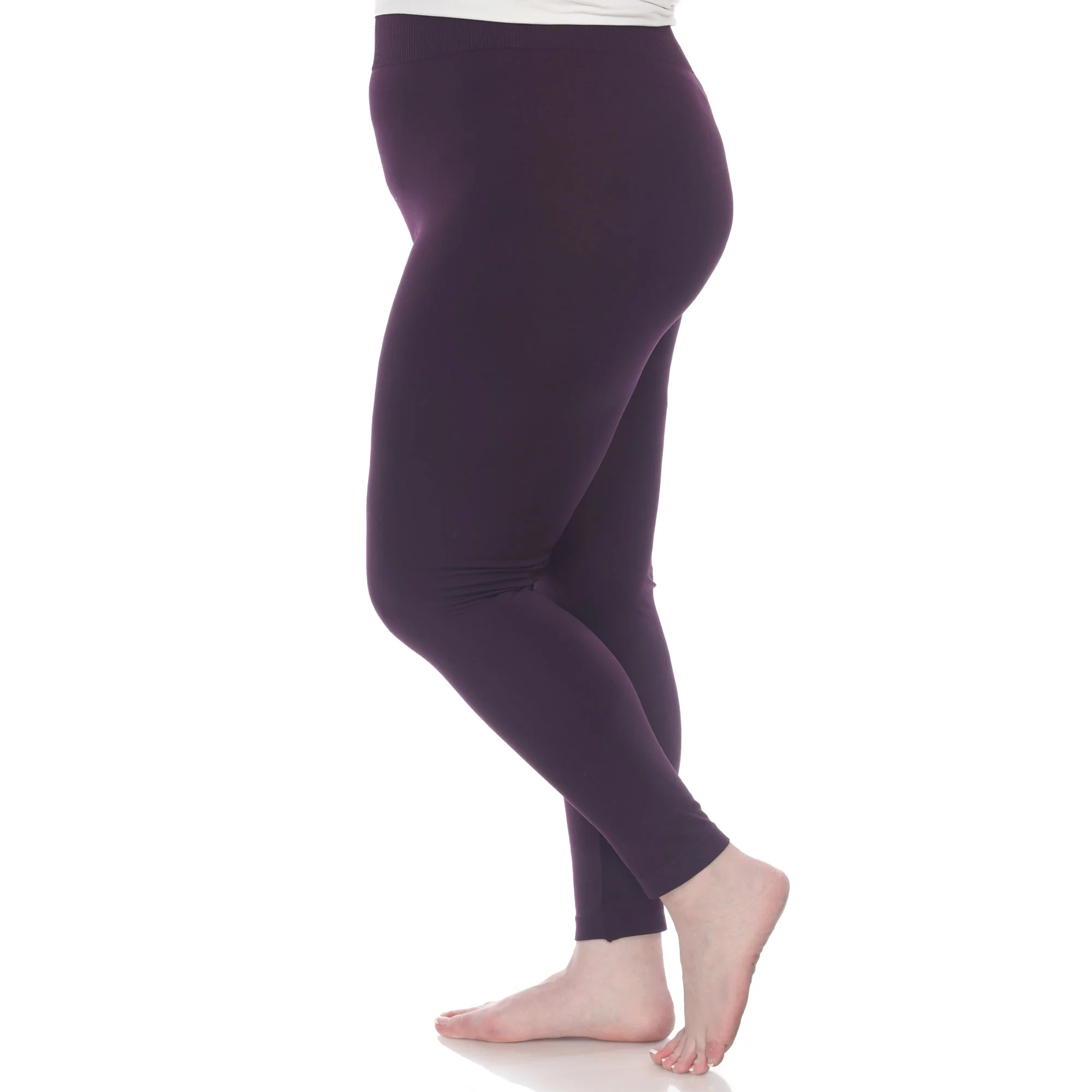 Women's Super-Stretch Solid Leggings - Plus - Image 30