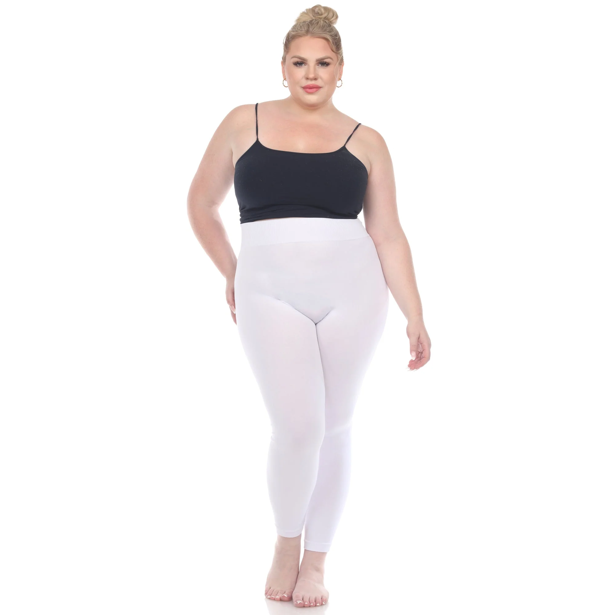 Women's Super-Stretch Solid Leggings - Plus - Image 39