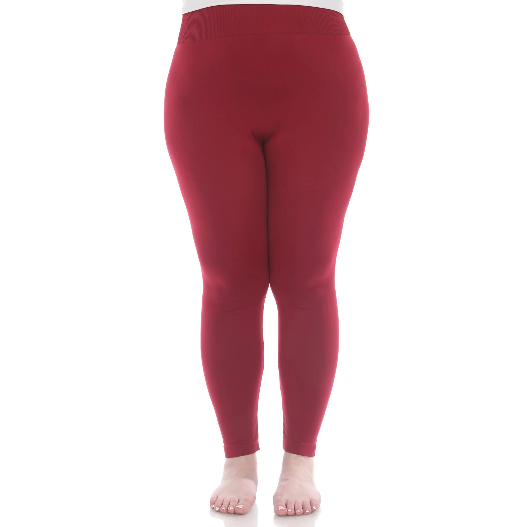 Women's Super-Stretch Solid Leggings - Plus - Image 9