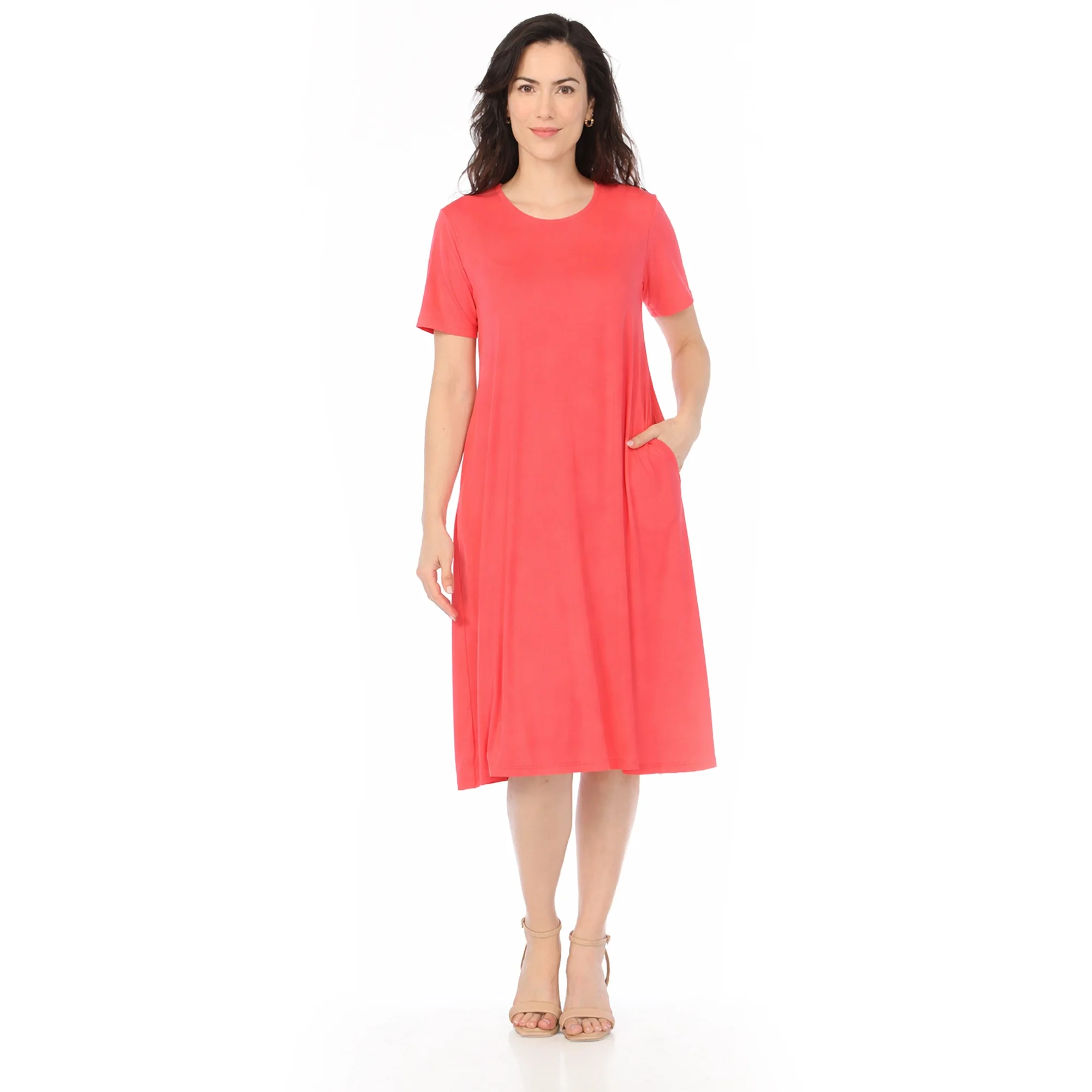 Women's Tee Swing Midi Dress - Image 12