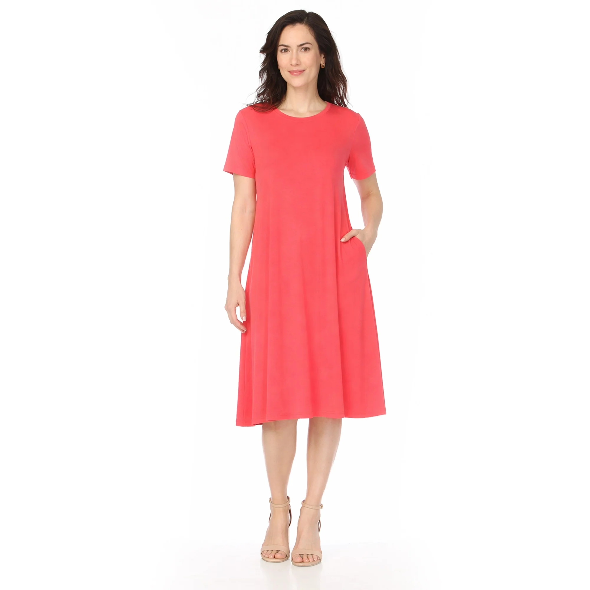 Women's Tee Swing Midi Dress - Image 16