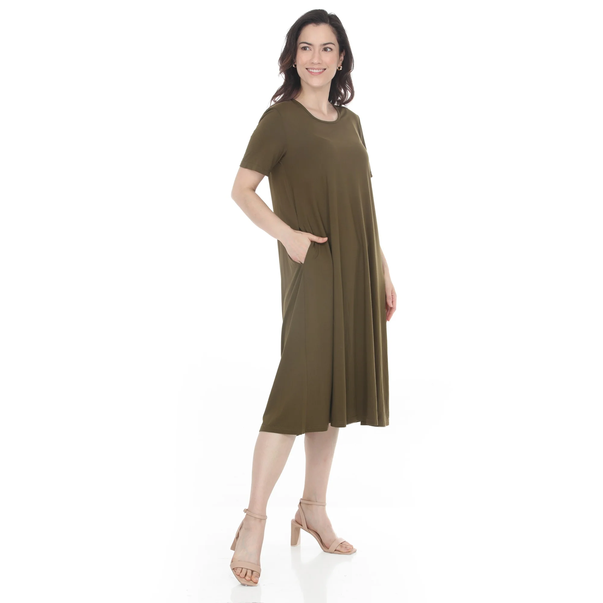 Women's Tee Swing Midi Dress - Image 23
