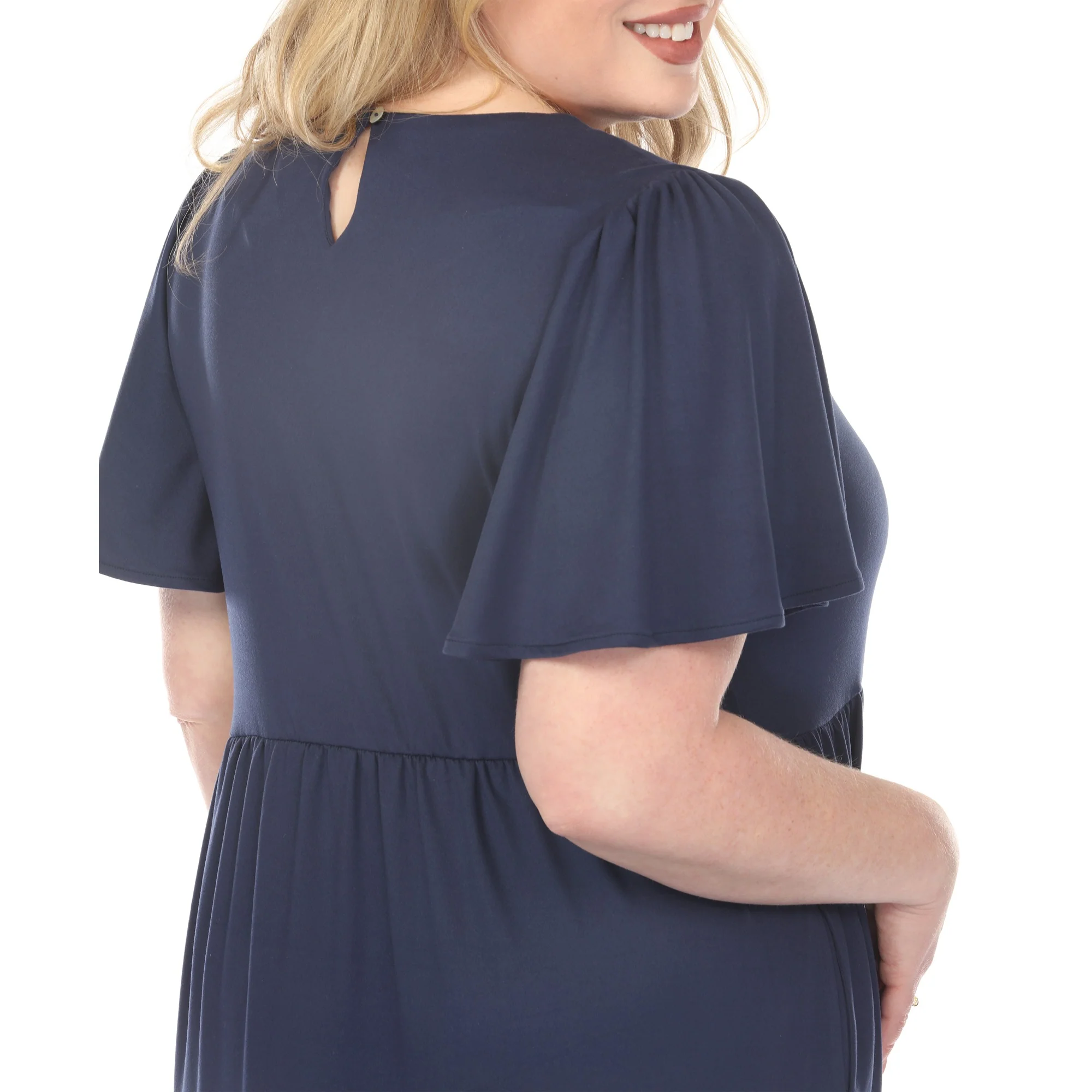 Women's  V-Neck Short Sleeve Dress - Image 9