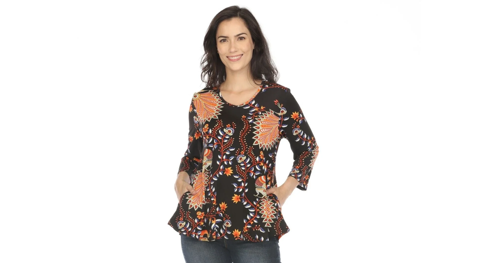 Women's Vibrant Boho Swing Top - Image 5