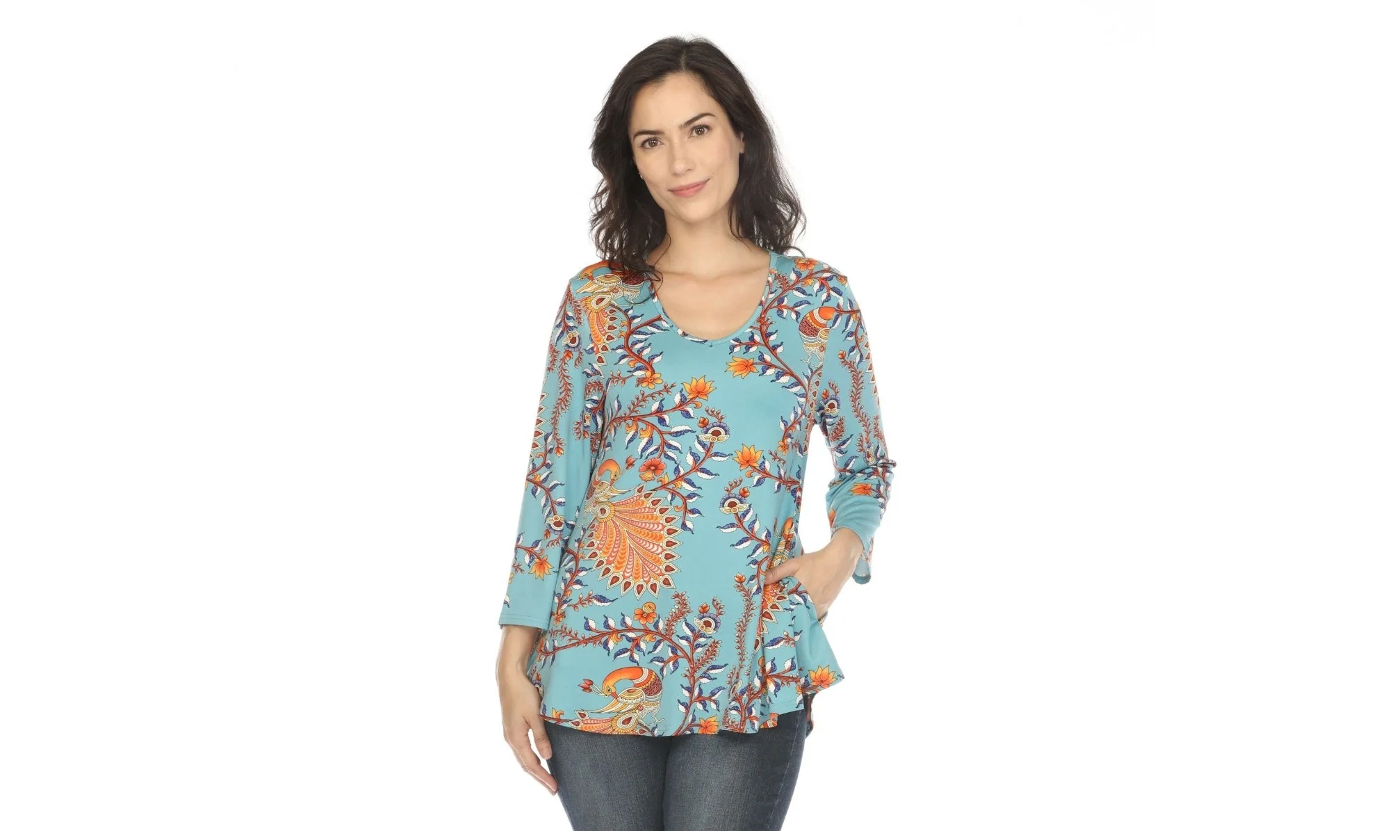 Women's Vibrant Boho Swing Top - Image 9