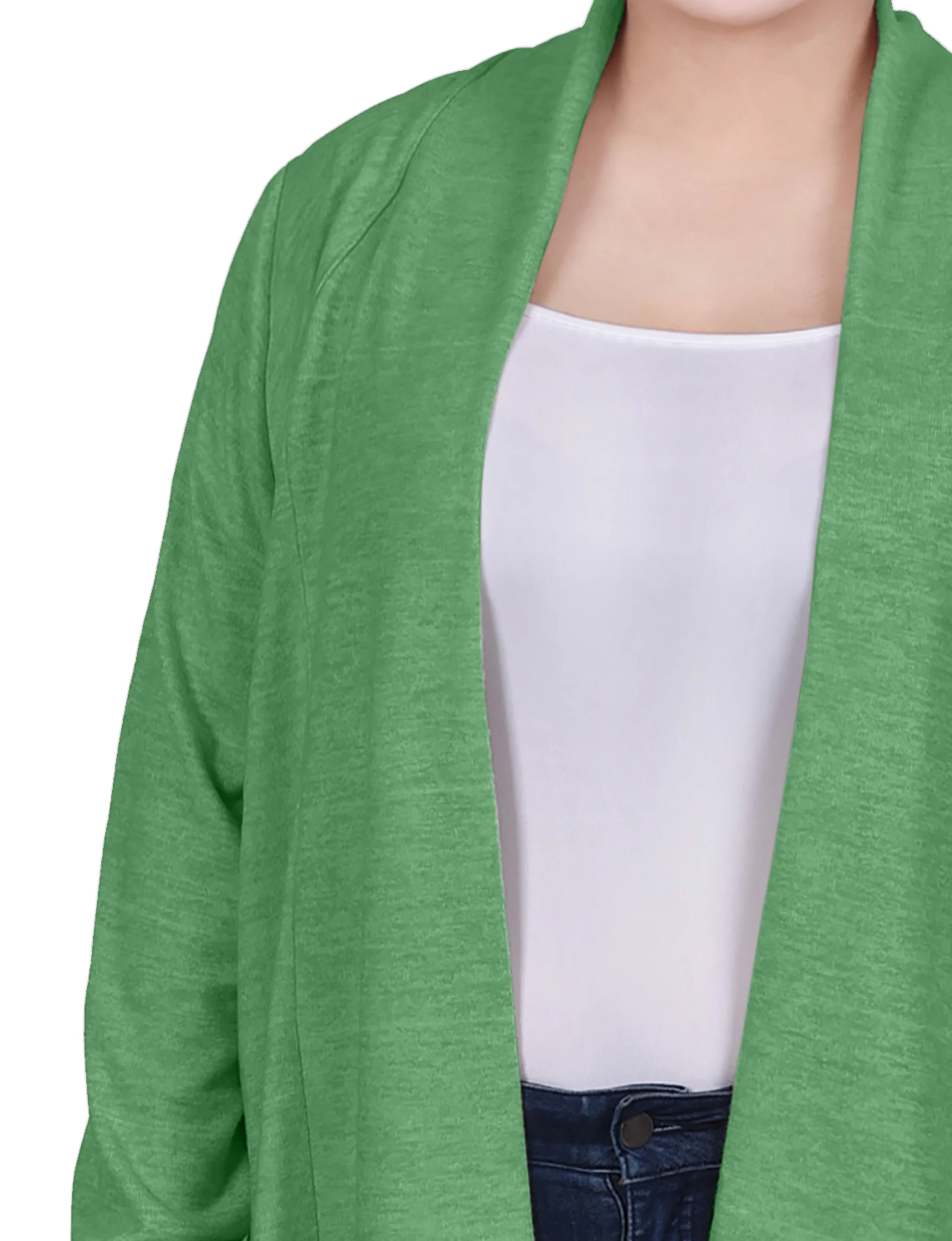 Zephyr Green Long Sleeve Cardigan - Plus - Image 3